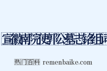 宣徽南院使郭公墓志铭组词是什么意思的图片